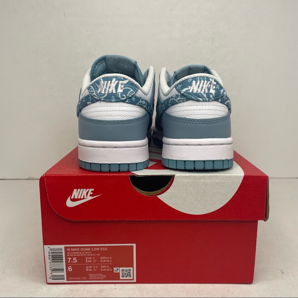Nike Dunk Low Essential WMNS “Paisley Pack Worn Blue” NEW 2022 - Picture 4 of 4